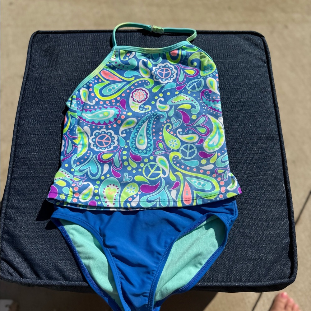 OP Turquoise Paisley Bikini Set